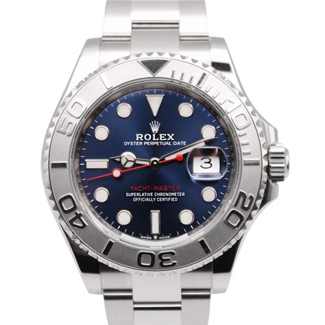 rolex gold yachtmaster blue dial|Rolex yacht master 40 126622.